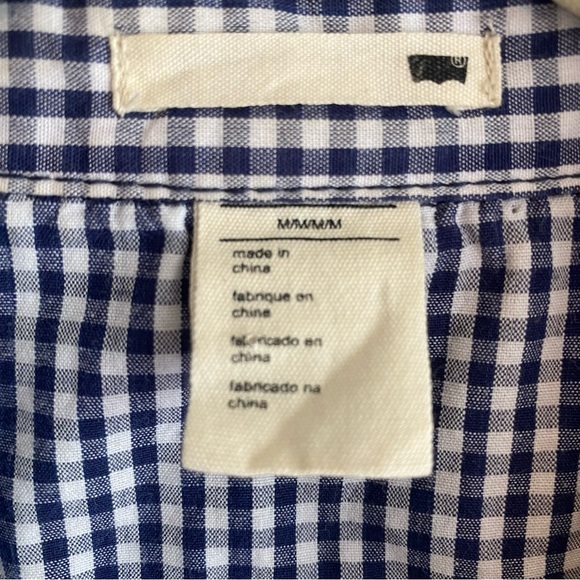 Levi’s Pearl Snap Button Down Long Sleeve Shirt Size M - Picture 6 of 6